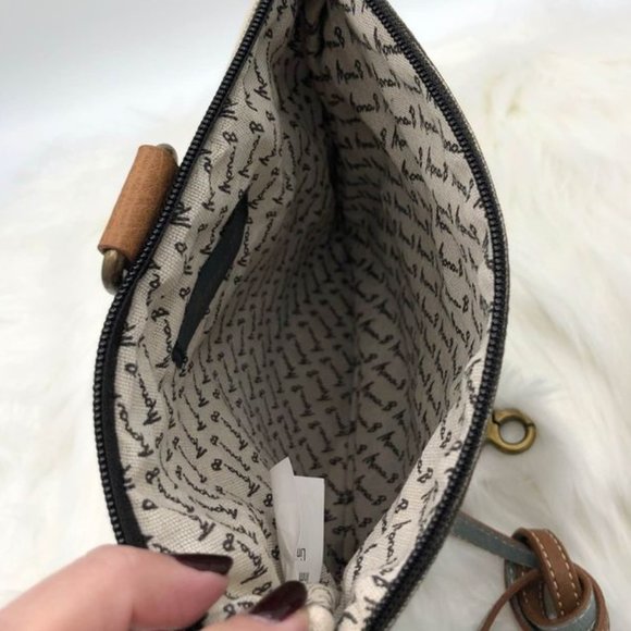 New Mona B Escape The Ordinary Up Fold-Over Crossbody - Sky Blue - Picture 9 of 10